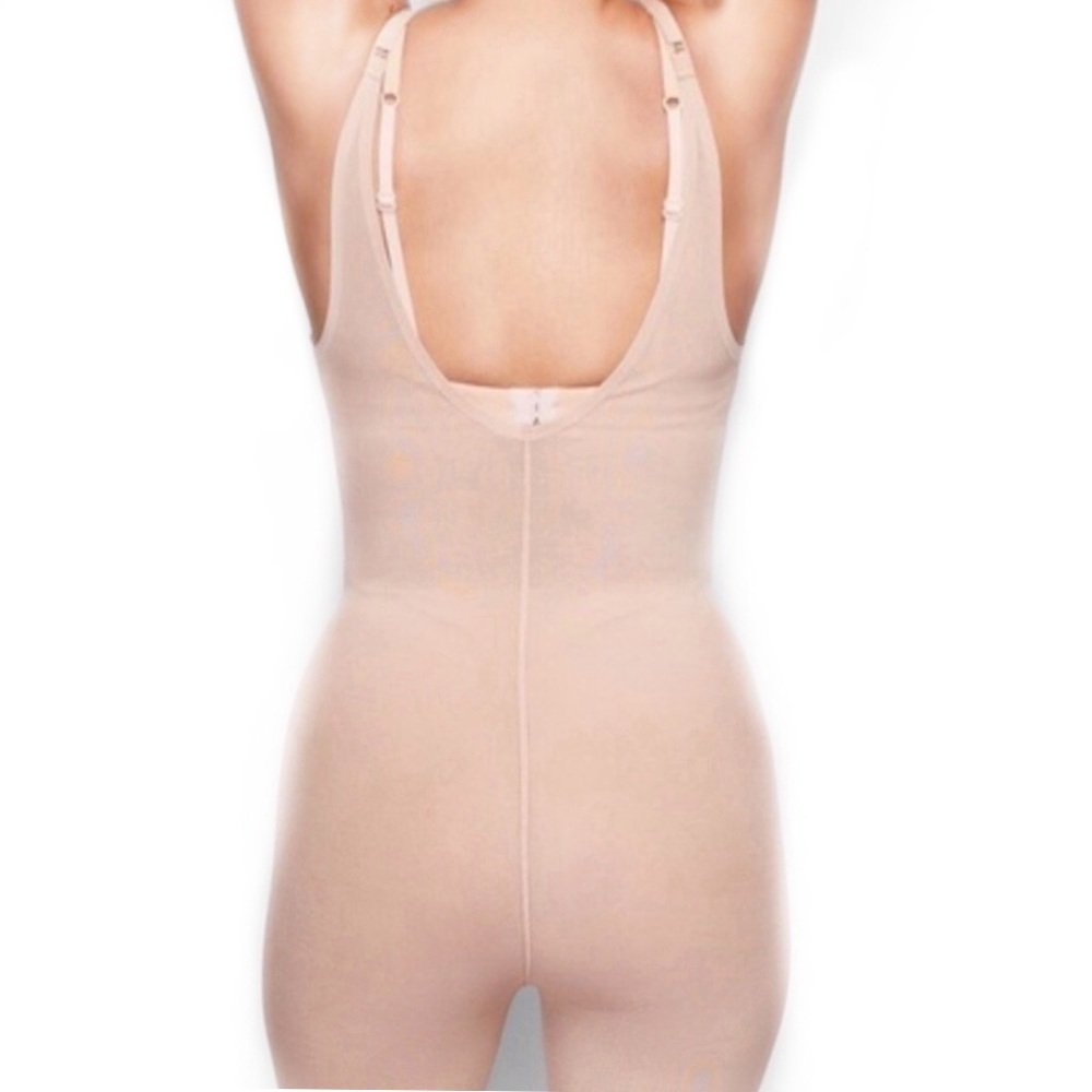 🆕SKIMS sheer sculpting open bust mid thigh shapewear! NEW size large - Picture 2 of 6